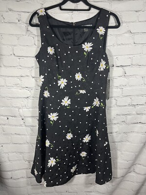 NWT KARL LAGERFELD Paris Daisy Jacquard Print A-line Sleeveless Dress Size  4 | eBay