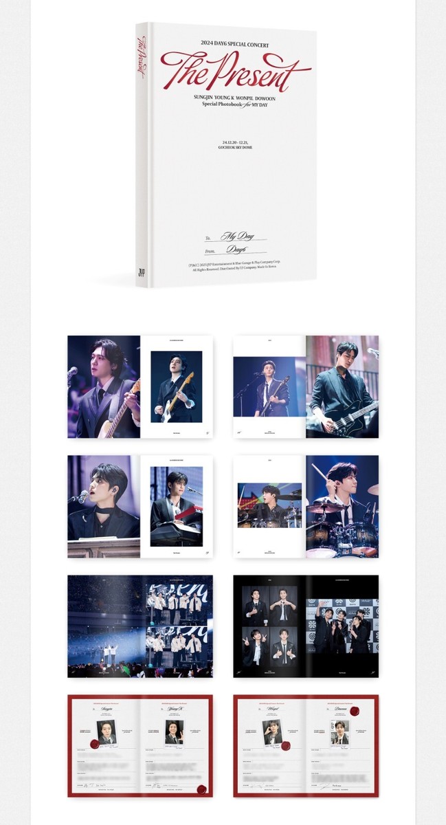 DAY6 2024 SPECIAL CONCERT The Present Photobook 108p P.Book+P.Card