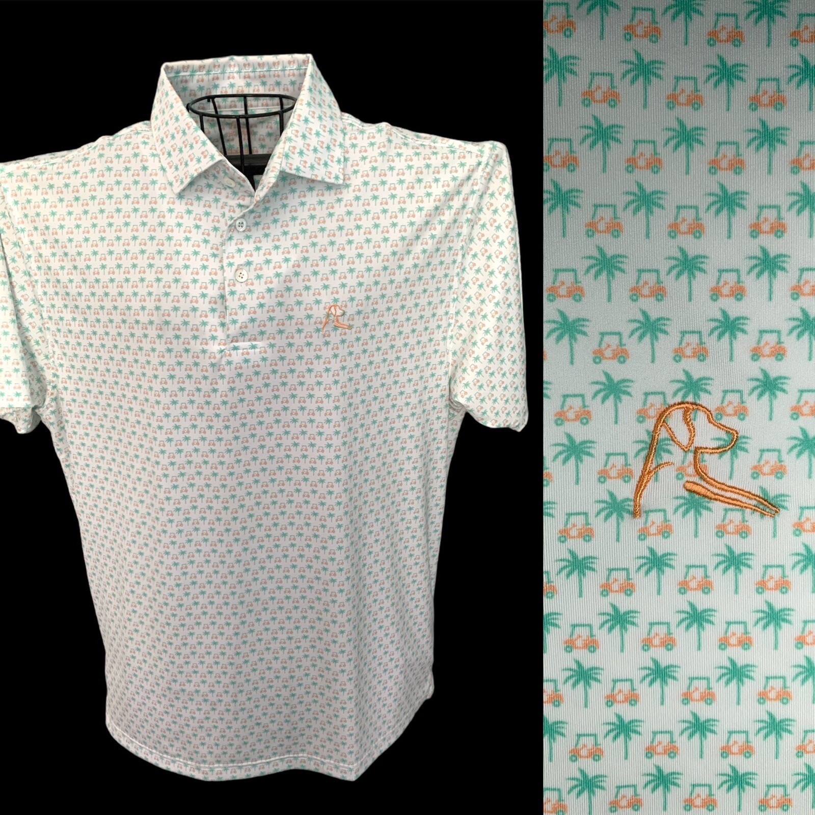 Rhoback Golf Performance Polo Shirt The Koopa Size La… Gem