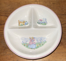 Nursery Rhyme Divided Dish Mary Had A Little Lamb Baby Bowl Nice