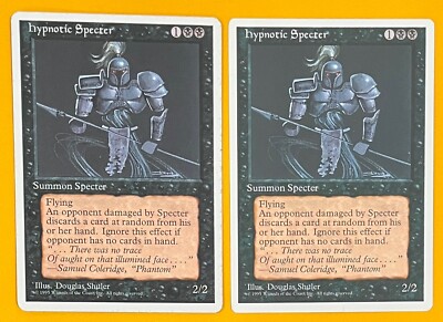 MTG HYPNOTIC SPECTER (x2) 4th Edition (OldManMTG 010-625)