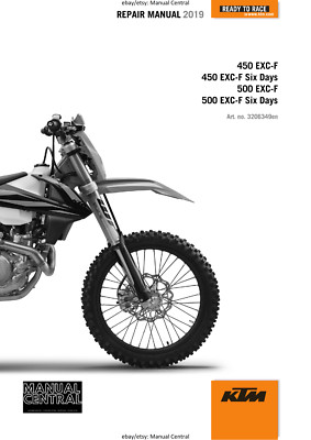 KTM MOTORRAD 2019 - 450 500 EXC-F SECHS TAGE - WERKSTATT SERVICEHANDBUCH