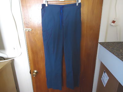Womens / Girls Work Flow Size SML Stretch Blue Scrubs Pants '' GREAT PAIR ''