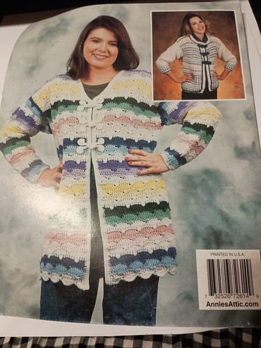 Snappy Scrappy Jackets Crochet 2001 Leaflet, Annie's Attic A5 - Picture 2 of 2