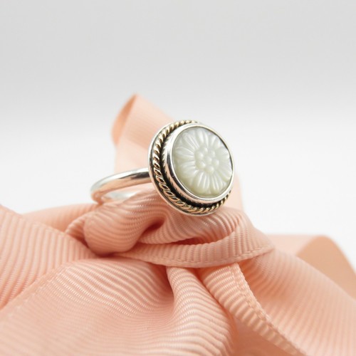 Pandora Silver 14k Gold Rope Mother Of 
