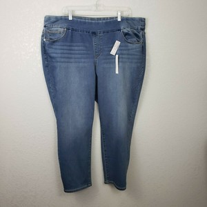 Dressbarn Womens Plus Sz 22 Skinny All Day Stretchy Ankle Jeans