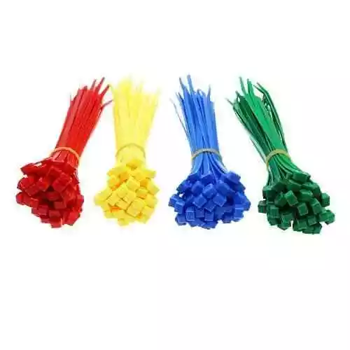 Cable Ties Heavy Duty Long and Wide Extra Large Zip Ties Black and White wrap - Picture 8 of 12