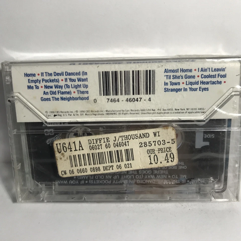 1990 Joe Diffie A thousand winding roads Country cassette tape NEW ** Sealed - Image 2 of 4