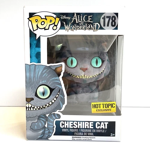 Funko Pop!/Disney Alice in Wonderland/Cheshire Cat #178/Flocked/Hot Topic Exclu.