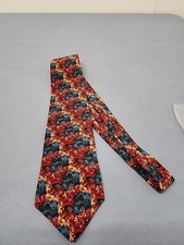 Jerry Garcia Neck Tie 100% Silk Multicolor Abstract Waves Made In The USA