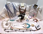 Lot of 30  Vintage-To-Now Costume Jewelry ~ All Are Wearable ~ No Missing Stones