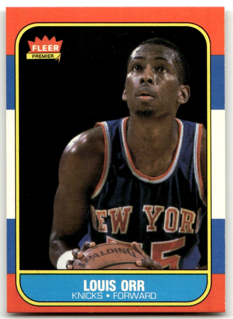 1986-87 Fleer #83 Louis Orr New York Knicks NR-MINT SET BREAK!