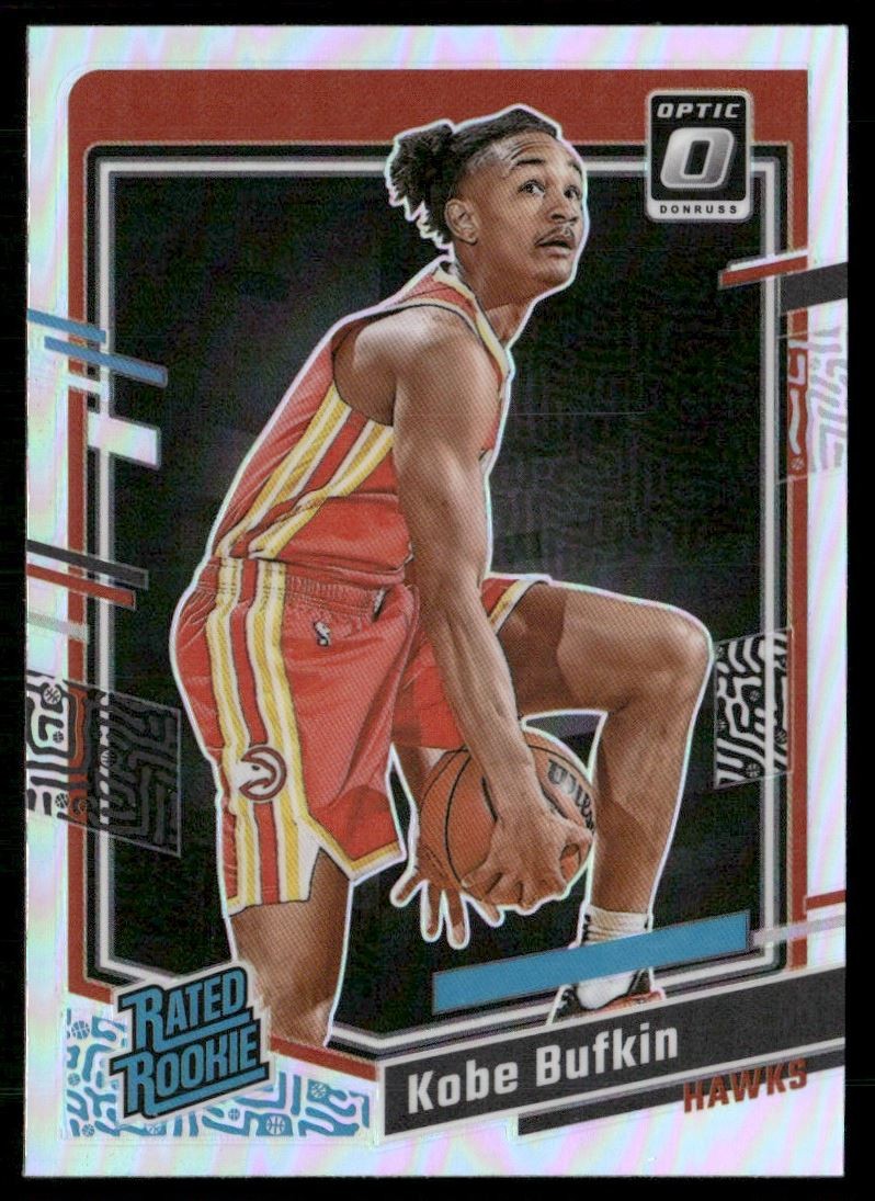 Kobe Bufkin Rookie 2023-24 Donruss Optic Silver Holo Prizm Atlanta Hawks #220