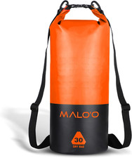 Malo O Drypack 30L Waterproof Kayak Dry Bag, Heavy Duty Roll-Top Dry Bag with MO