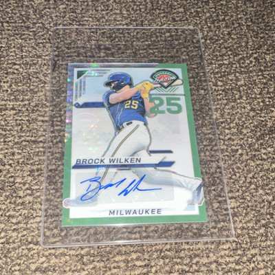 Panini 2025 Prospect Edition Brock Wilken auto Green