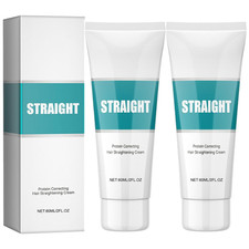 Protein Hair Straightening Cream - Frizz Control Hydration 2oz, 2 Pack
