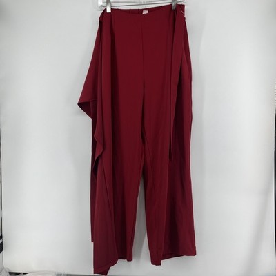 Halara Pants Women Large Regular High Waisted Tie Side Wide Leg Work 54VNB Flowy