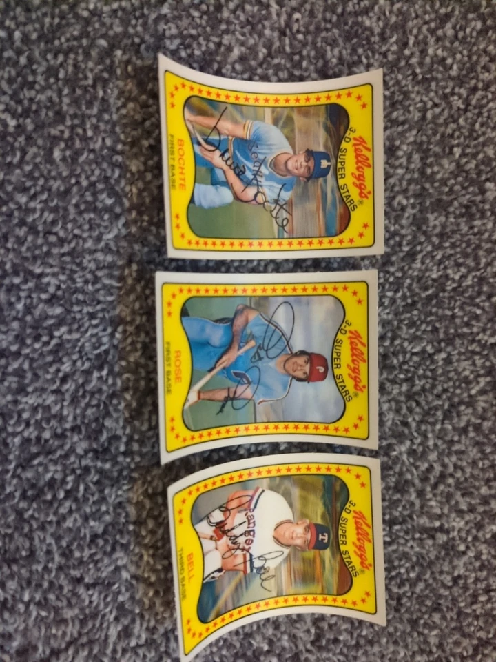 Tarjetas de béisbol 1981 Kellogs 3-D Super Stars 65 tarjetas no agrietadas Reggie, Molitor Foto 2 de 4