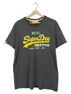 Superdry T-Shirt Homme Gris Logo Print Streetwear (EU 56, INT XXL) - Photo 1/4