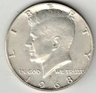 1968-D Kennedy 40% Silver Half Dollar