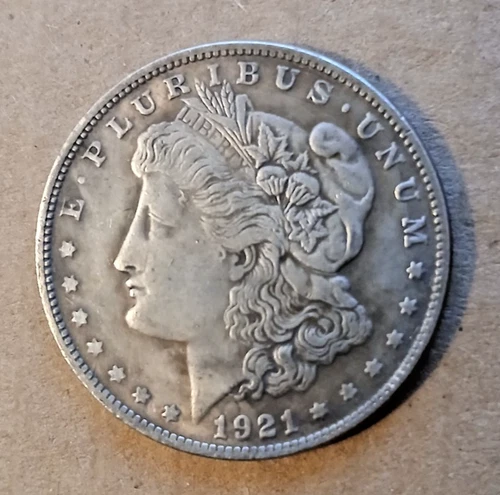 1921 Morgan Dollar Front 1935 Buffalo Hobo Nickel Back