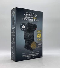 🆕 New Sunbeam Advanced Heating Pad King Size 12”x24” Black