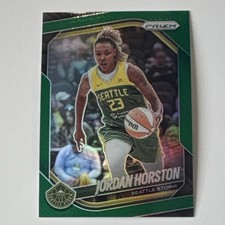 Panini 2025 Prizm WNBA Jordan Horston Seattle Storm Green Prizm Card #37