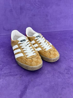 adidas gazelle silver green womens Gucci X Adidas Purple Velvet Gazelle Sneakers, Size 38 w/ Box – OLIVER'S main image 1