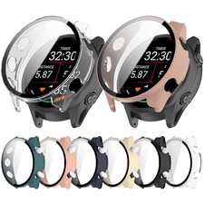 For Garmin Forerunner 970 Full Coverage Tempered Glass Screen Protector Case