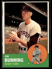 1963 Topps Jim Bunning EX/MT Set BReak #365