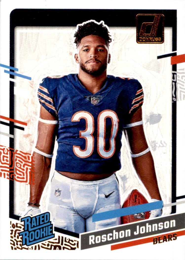Roschon Johnson 2023 Donruss Rated Rookie Portrait RC #31 Chicago Bears
