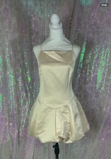 Loveshackfancy Jake Sleeveless Champagne Minidress Sz 12 AUTHENTIC NWT