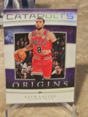 2023-24 Panini Origins #24 Zach LaVine Catapults Bulls Sacramento Kings