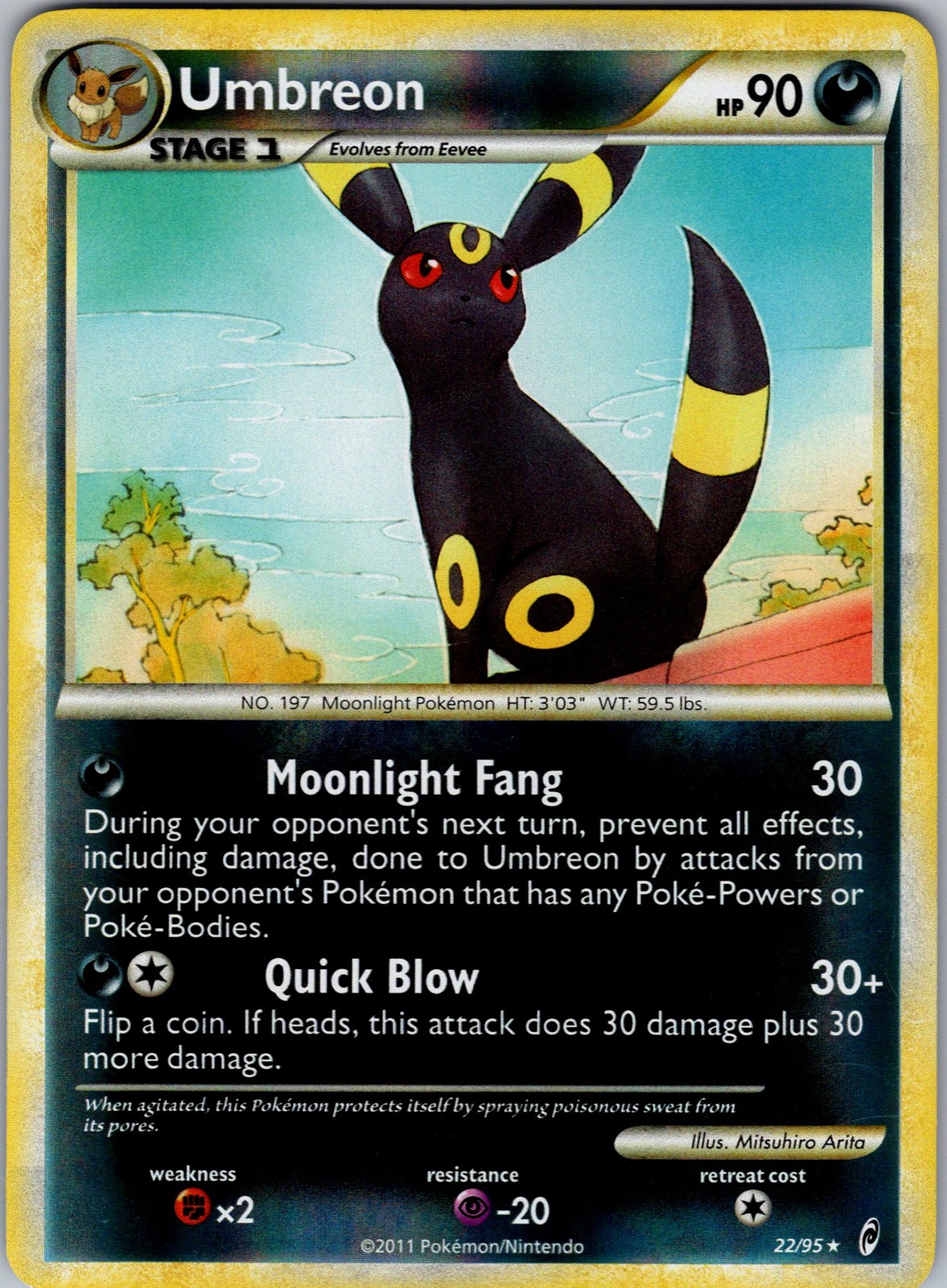 Umbreon Holo Rare Call of Legends 22/95 NM