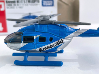 Tomica No.24 Kawasaki BK117 C-2 Helicopter w/ Box Vintage Japan