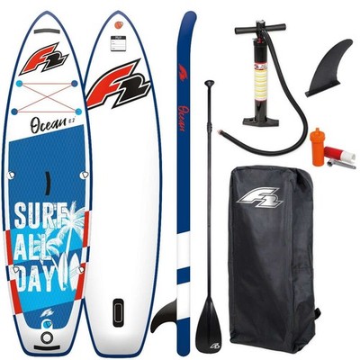 F2 Ocean 9,2 Kinder Stand Up Paddle Board SUP Paddel Set 280 cm blau NEU