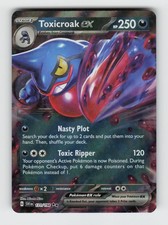toxicroak ex pokemon card - 131/198 - Toxicroak ex - 131/198 - SV01: Scarlet & Violet Base Set (Scarlet & Violet Base Set) [ULTRA RARE] Colorless Smash Uppercut (80) This attacks damage isnt affected by Resistance Toxicroak | Shrouded Fable |