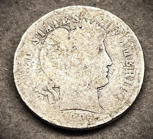 1904-S BARBER DIME ** ABOUT GOOD COIN **   (7707)