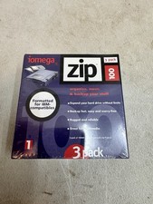 Iomega Zip 100 MB Disk IBM Formatted ZIP Disk New 3 Pack