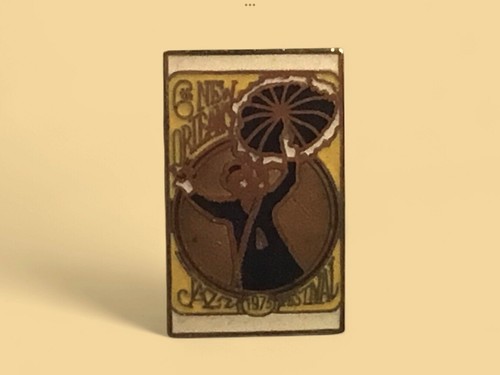 Vintage 1975 New Orleans Jazz & Heritage Festival Pin Emaille - Bild 1 von 2