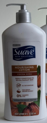 1 PUMP BOTTLES Suave Skin Solutions Nourishing Lotion Cocoa Shea 18oz