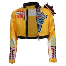 Kids Rumi Korean Demon Movie Star Rumi Cosplay Costume yellow Zipper Jacket Coat