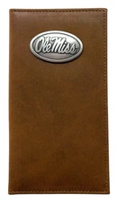 Ole Miss Rebels Leather Secretary Pocket Wallet by Enmon-New