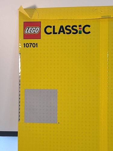 LEGO Classic 10701 Large 15" x 15" Gray Baseplate New Sealed - Picture 6 of 6