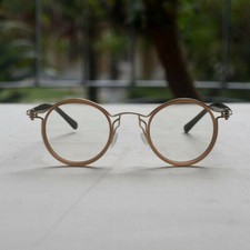 Men's round glasses gold brown round eyeglasses frame retro round glasses for me