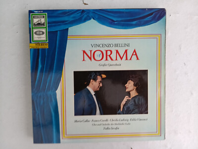 Schallplatte Vinyl LP, Vincenzo Bellini, Norma, Großer Querschnitt