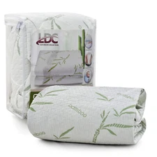 Waterproof Bamboo Mattress Protector Hypoallergenic Breathable Fitted Bed Covers