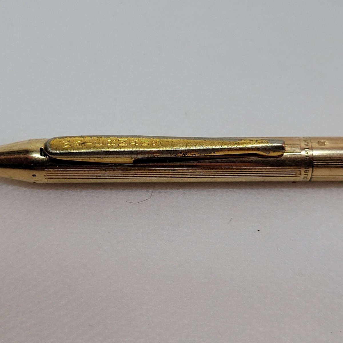 Stylo Bille Waterman Ligne 60 - Capuchon Plaqué Or - Occasion En Bon état