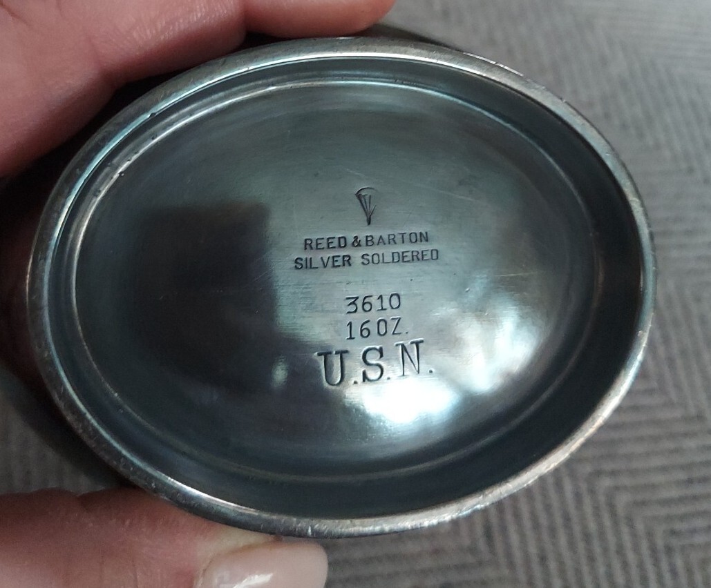 REED & BARTON silver soldered water pitcher USN | eBay