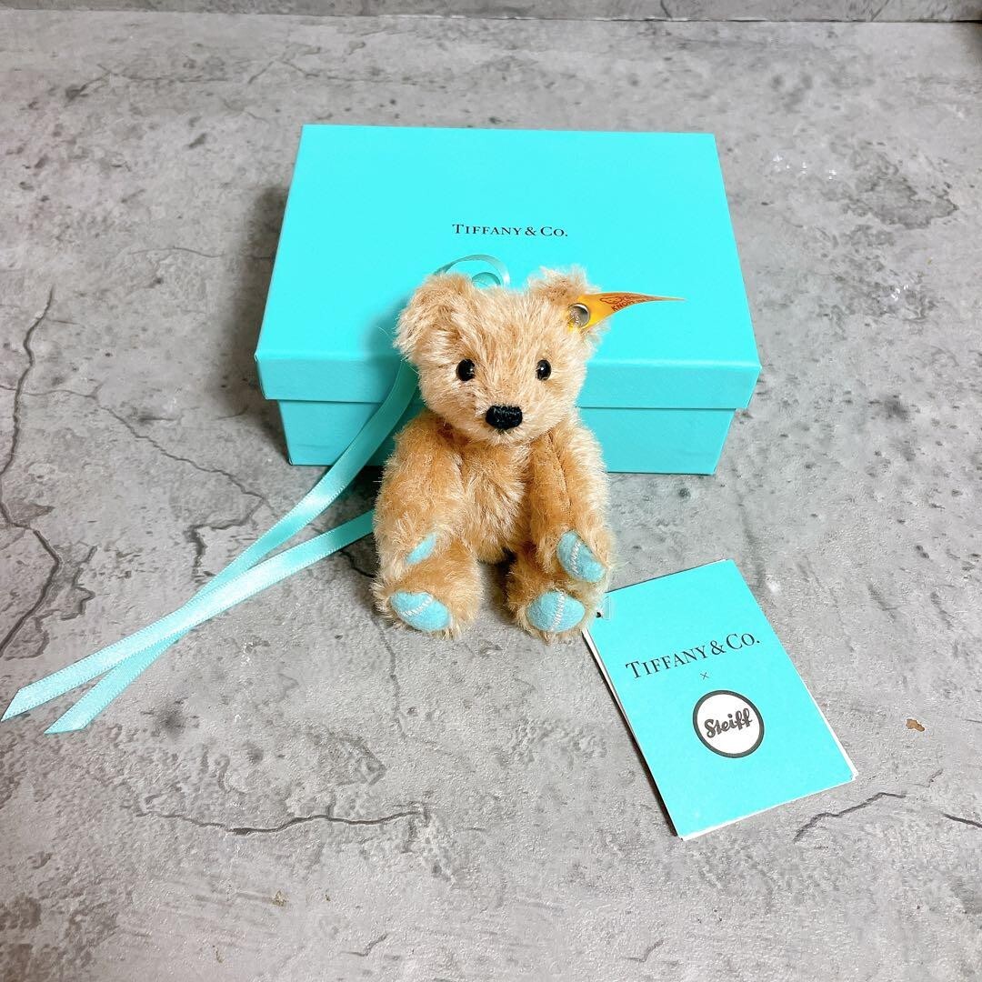 Tiffany & Co. シュタイフ オーナメント TIFFANY & Co / STEIFF Collaboration Teddy Bear Ornament Mohair New